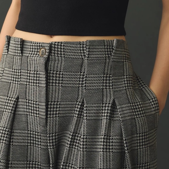 Anthropologie Maeve Plaid Pleated Pants sz 4 - Picture 4 of 9